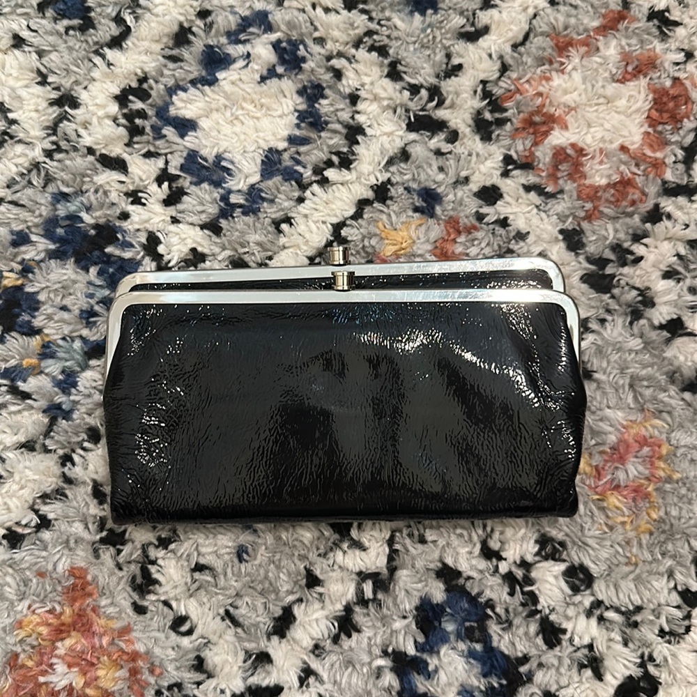 Hobo Black Patent Wallet / Clutch
